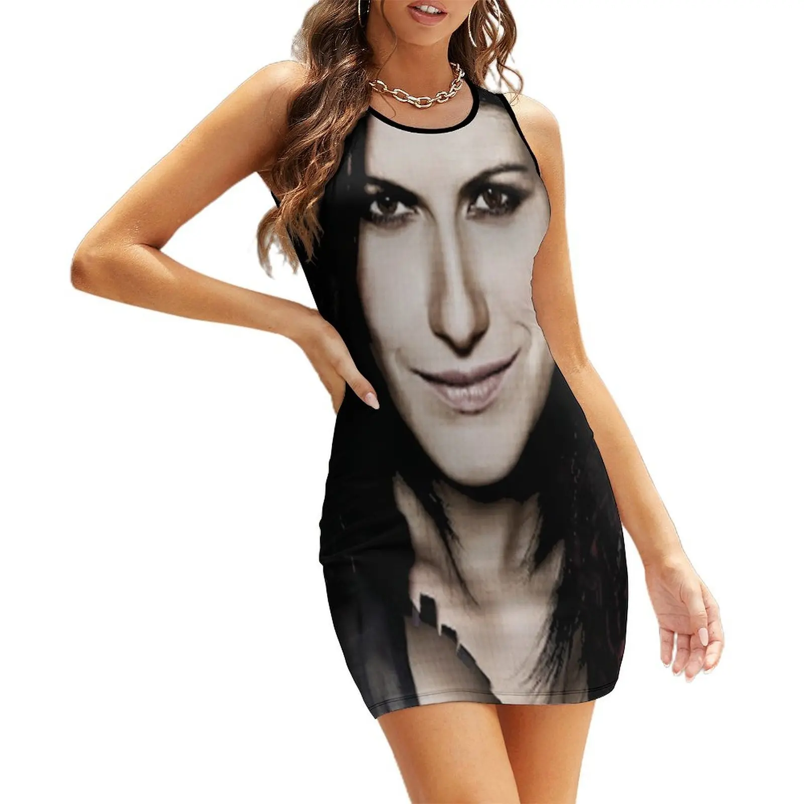 

laura pausini Sleeveless Sundress dress summer summer dress women 2025 african dresses for woman cocktail dresses