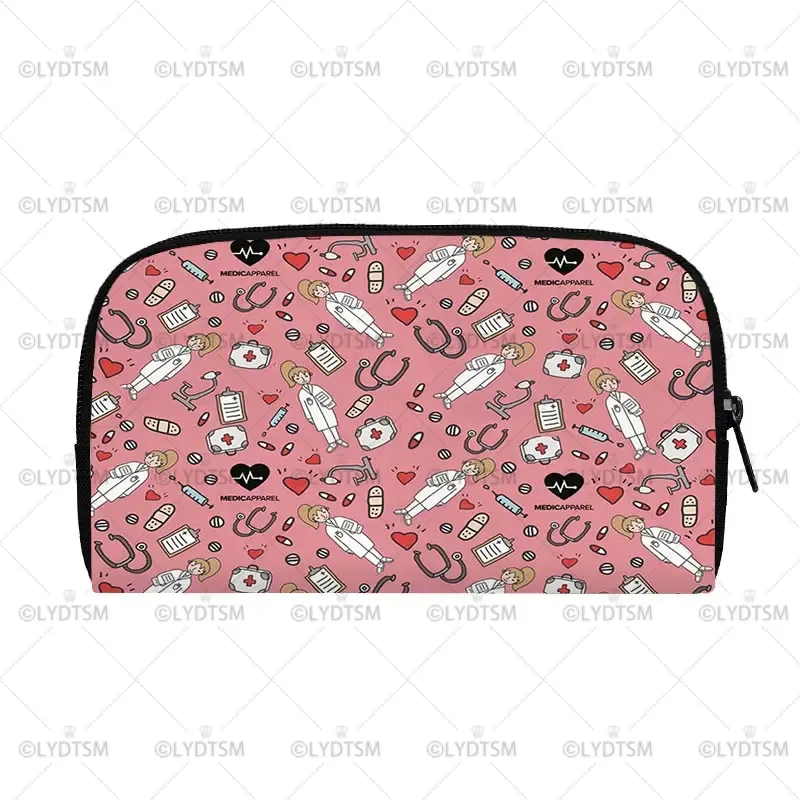 Grazie dottore e infermiera portafoglio lungo da donna infermiera con ali borse portaoggetti ECG borsa portamonete semplice da donna