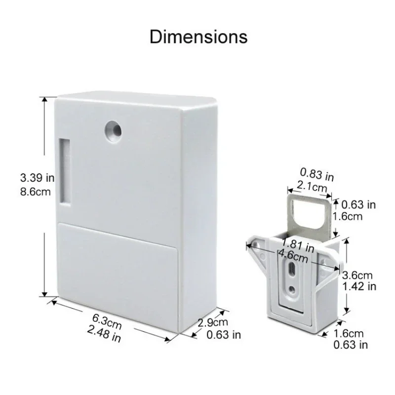 Invisible Door Lock Cabinet Locker, Móveis Eletrônicos Inteligentes, Fechaduras de Madeira, Emid Card Unlock for Wardrobe, Hardware