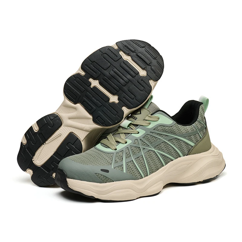 Waliantile Comfortable Safety Shoes For Men Indestructible Construction Boots All Season Breathable Anti-smashing Work Sneakers