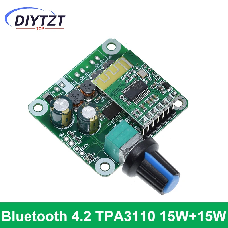 Bluetooth 4,2 TPA3110 15 W 30 W X 2 Dual Kanal Digital Stereo Audio Power Verstärker Bord Modul Auto für USB Tragbare Speake