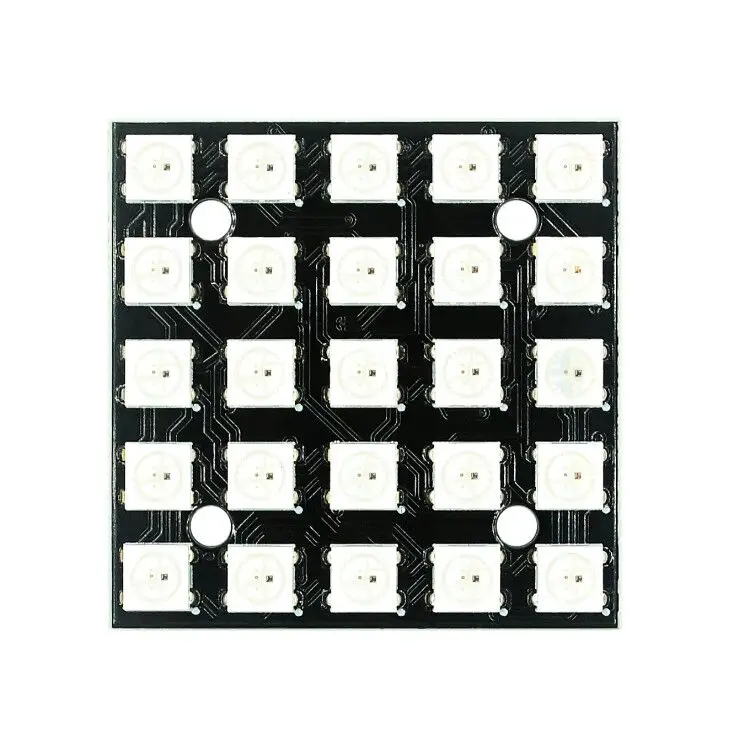 WS2812 LED 5050 RGB 8x8 4 16 25 64 Matriz LED para