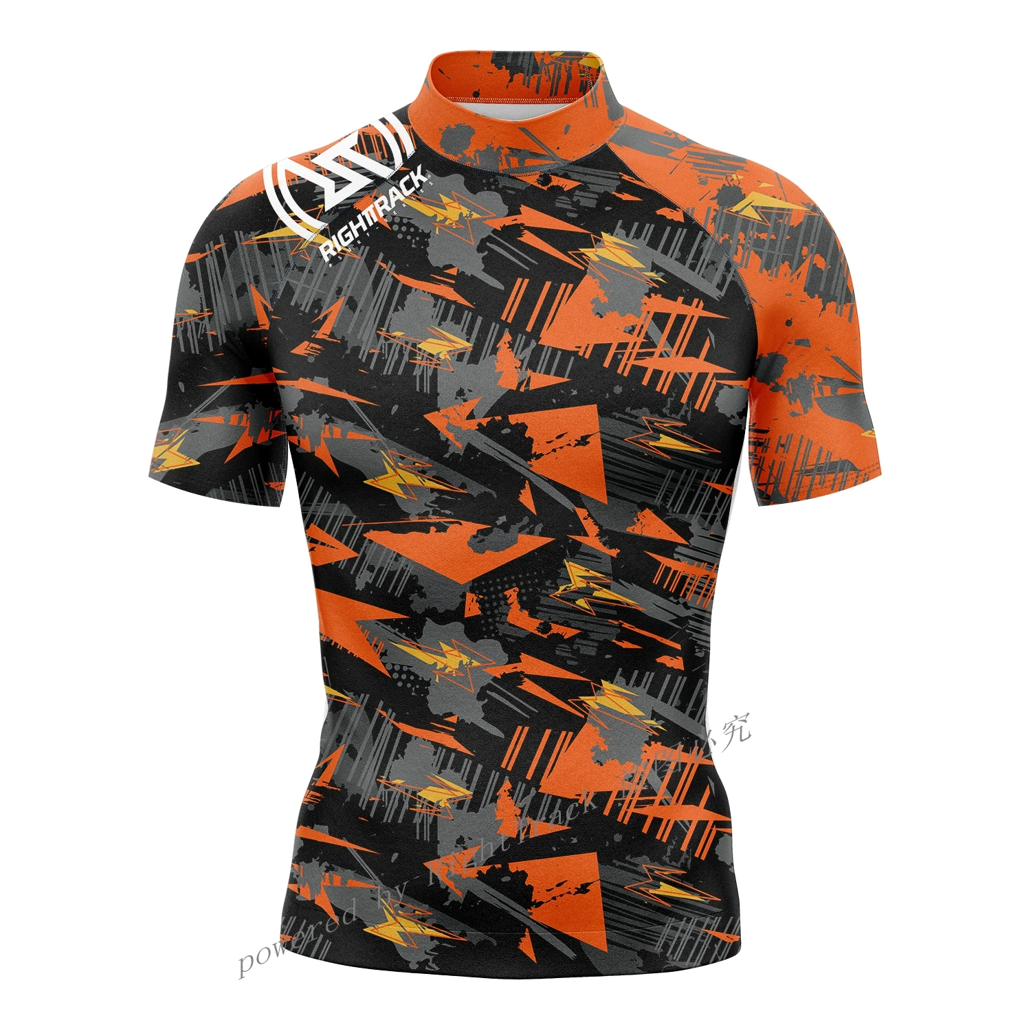 Righttrack Rash Guards colorati camicie da Surf a maniche corte da uomo Beach Youth Swim Tops protezione Uv Surf Performance Shirts