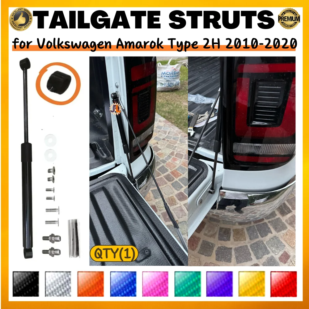 

Qty(1) Rear Tailgate Assist Slow Down for Volkswagen Amarok 2H 2010-2020 Pickup Gas Struts Damper Easy Up Spring Shock Absorber