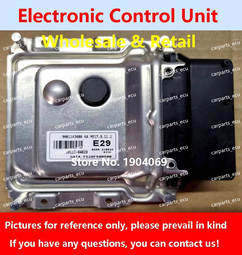 

ECU ME17.9.11.1 39117-04029 E29 Engine computer board For Hyundai kia rio cerato car 39104-03215 K22 39119-2BAE0 B728