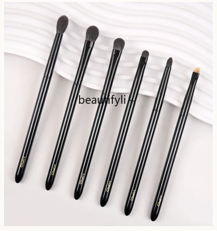 

6 wool eyeshadow brush set eye detail smudge shop aegyo sal eyeliner animal hair makeup brush