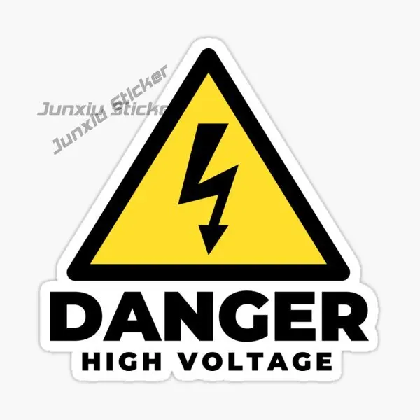 

DANGER HIGH VOLTAGE Vinyl Waterproof Self Adhesive Car Stickers Car Decoration Accessories Decal