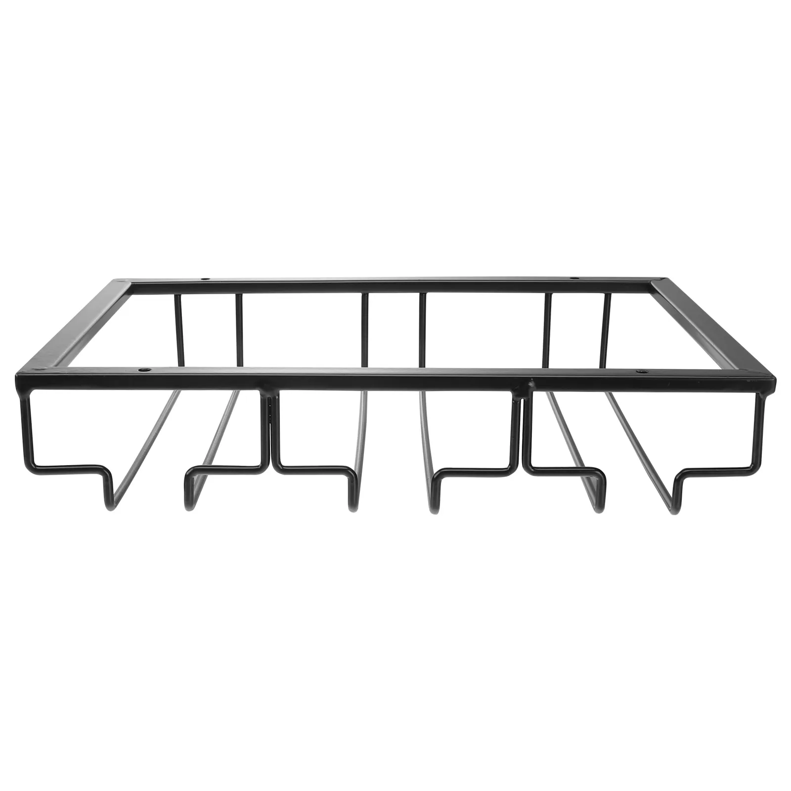 

Three Rows Glass Holder Iron Easy Clean Lifetime Suitable Beer Liquor Glasses ganize Stemware Bar Storage