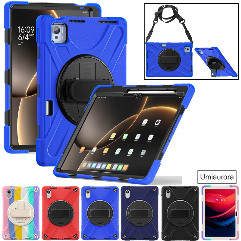 

For Xiaomi Mi Pad 7 Ultra Pad7 Ultra 14 inch 2025 Heavy Duty Rugged Tablet Case Shockproof Silicon PC Hybrid Stand Strap Funda