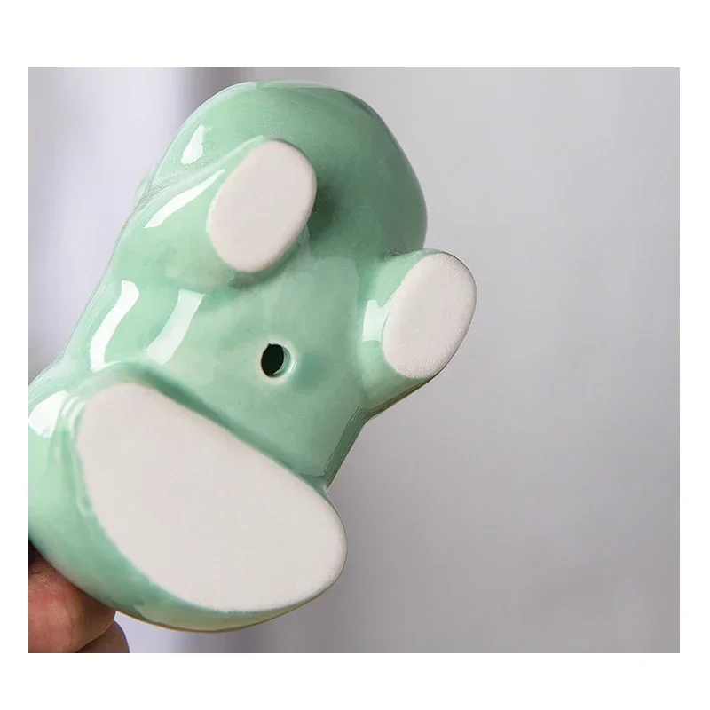 Nowa kreskówka Pokemon Bulbasaur ceramiczna Mini doniczka śliczne soczyste zielone rośliny doniczka dziura dekoracja do przydomowego ogrodu donice