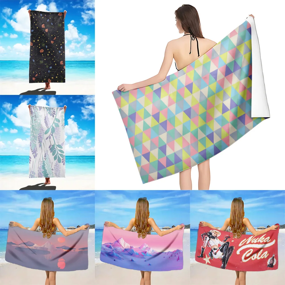 

Soft Blanket Beach Towel Microfiber Sand Free Quick Dry Soft Sandproof Pool Towels Gift for Women Travel Gym Shower Camping