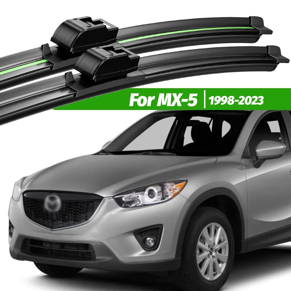 

For Mazda MX-5 MX5 NB NC ND 1998-2023 2pcs Front Windshield Wiper Blades 2000 2005 2014 2015 2020 Windscreen Window Accessories