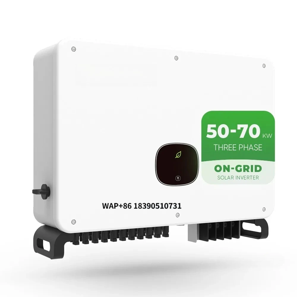 

IP65 Three Phase Hybrid Inverter 50Kw 55Kw 60Kw 70Kw on Grid Solar Power Inverter With Mppt Function