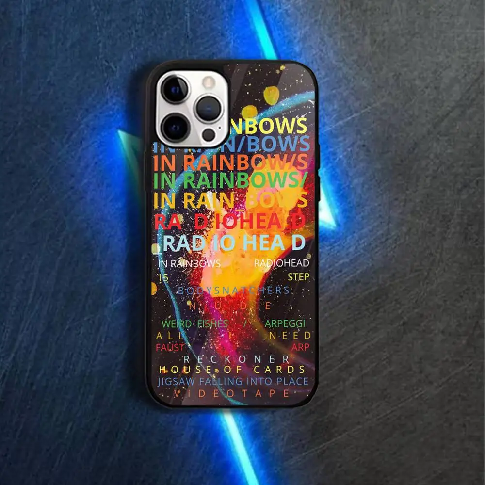 Funda de teléfono Radiohead R-Rock B-Band para iPhone 17,16,15,14,13,12,11,Pro,Max,Plus,Mini,Magsafe,funda de carga inalámbrica magnética