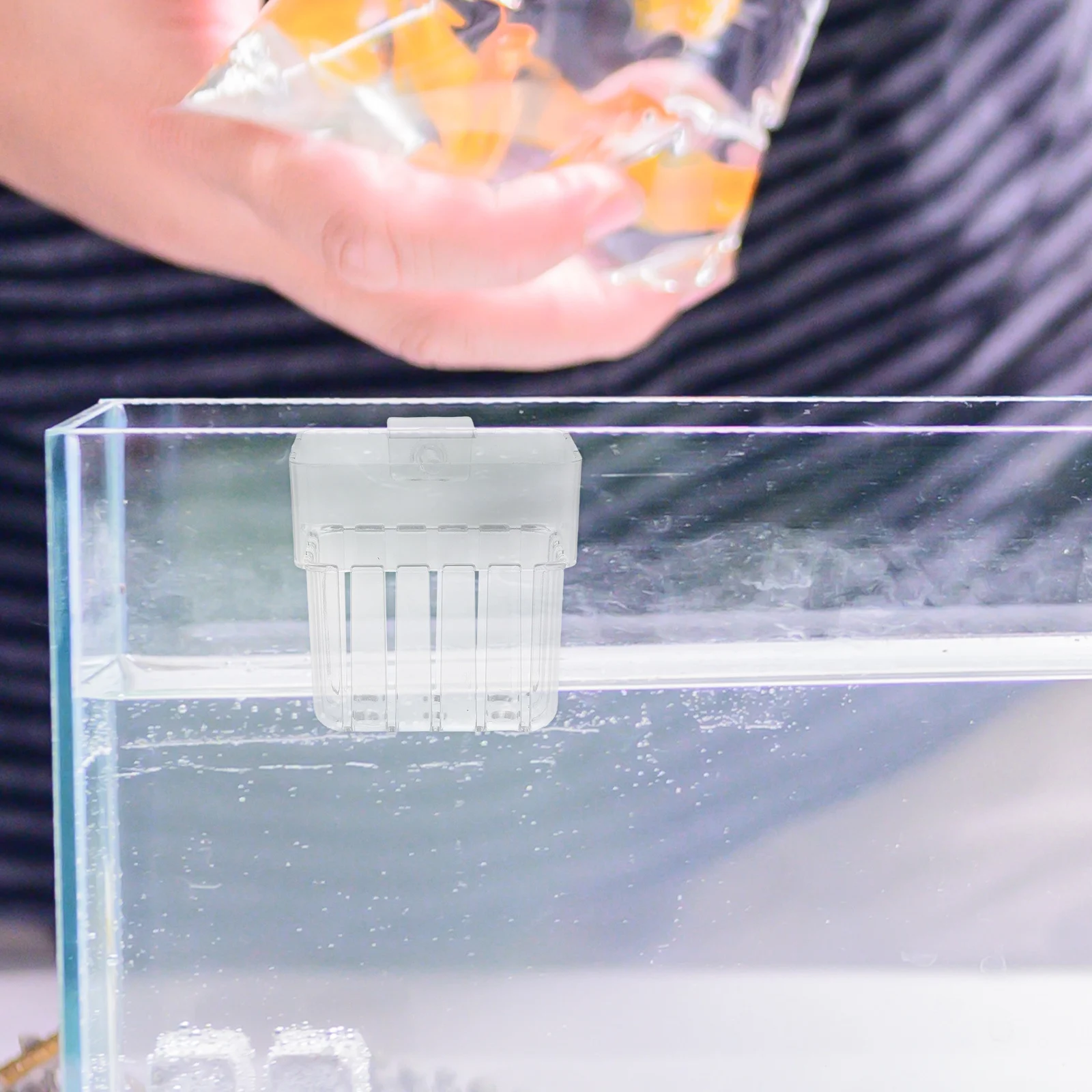 

8Pcs Clear Acrylic Aquarium Hanging Planter Hydroponic Fish Tank Decor Plant Holder Shelf Tank Accessories Small Aquarium Decor