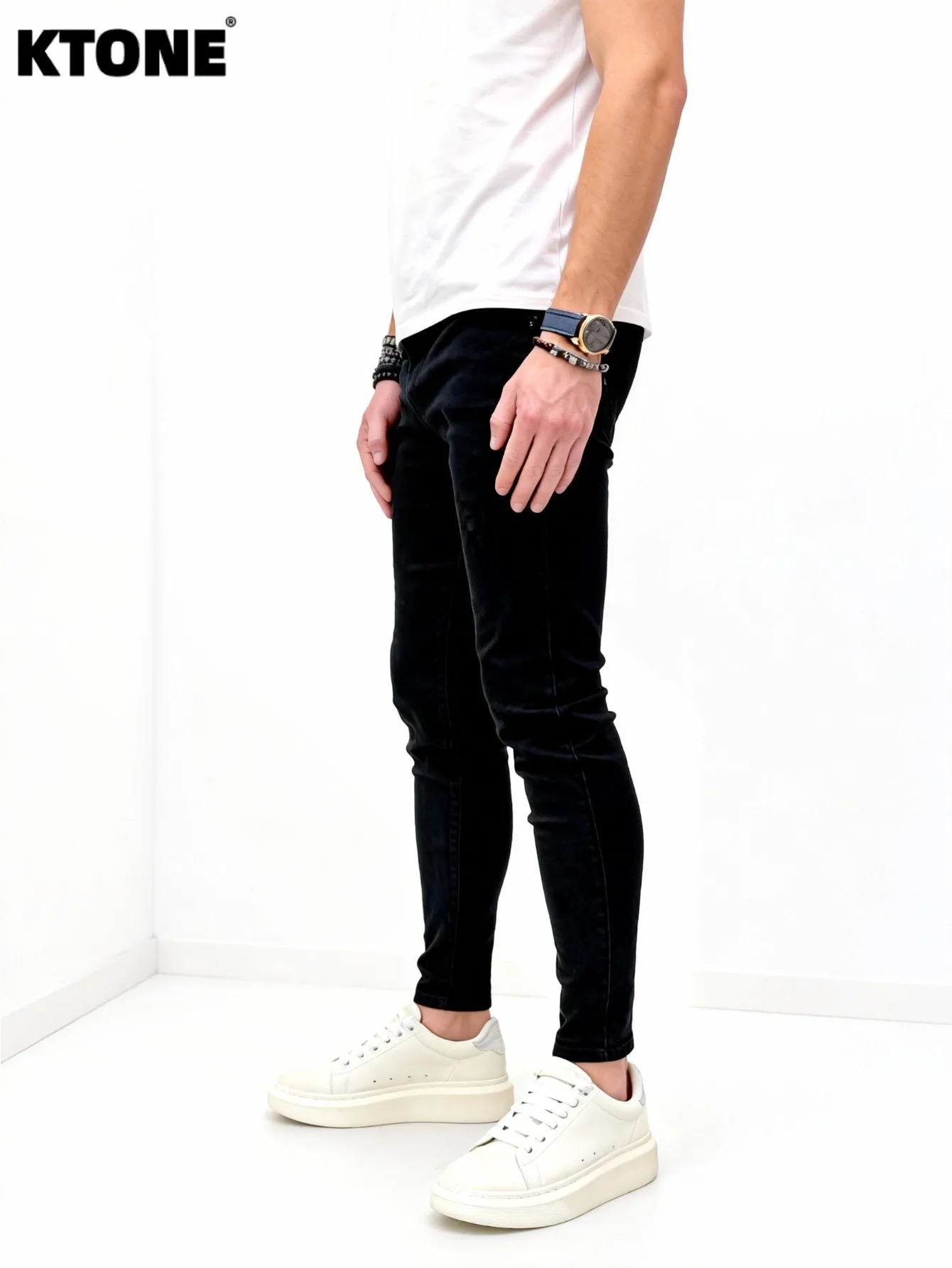 

Men's Casual Tight Jeans, Versatile Elastic And Comfortable Jeans Suitable For All Seasons, Versatile