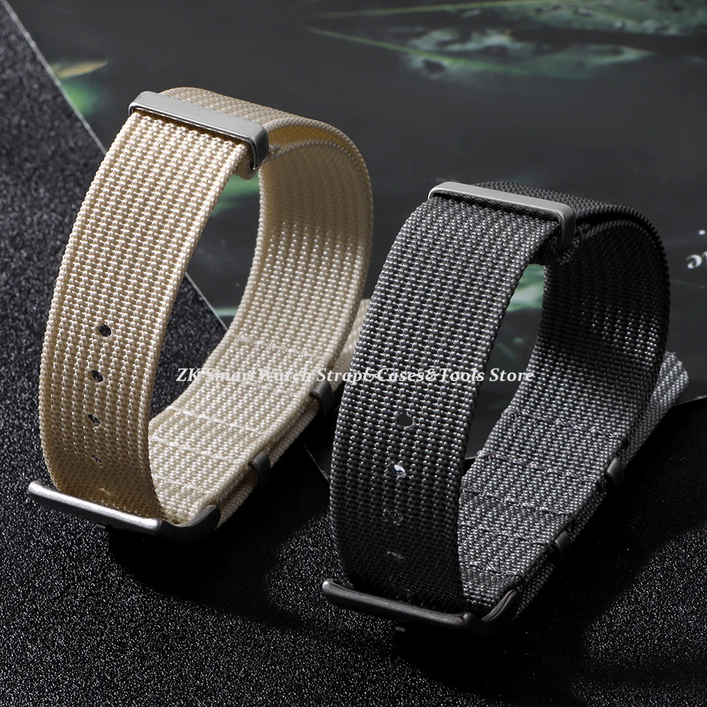 New Ribbed Nylon Watchband Nylon Watch Strap 18mm 20mm 22mm for Omega Watchband Accessories for Military Watch Band Bracelets image 4
