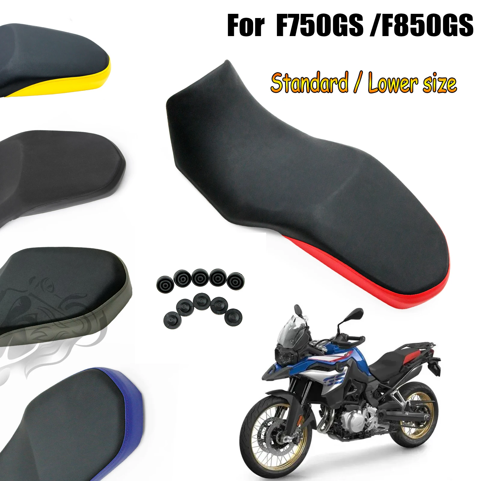 

Fit For BMW F850GS F750GS ADV 2018 - 2023 Lower / Standard Complete Seat Cushion Pillion Pad F 850 750 GS 2019 2020 2021