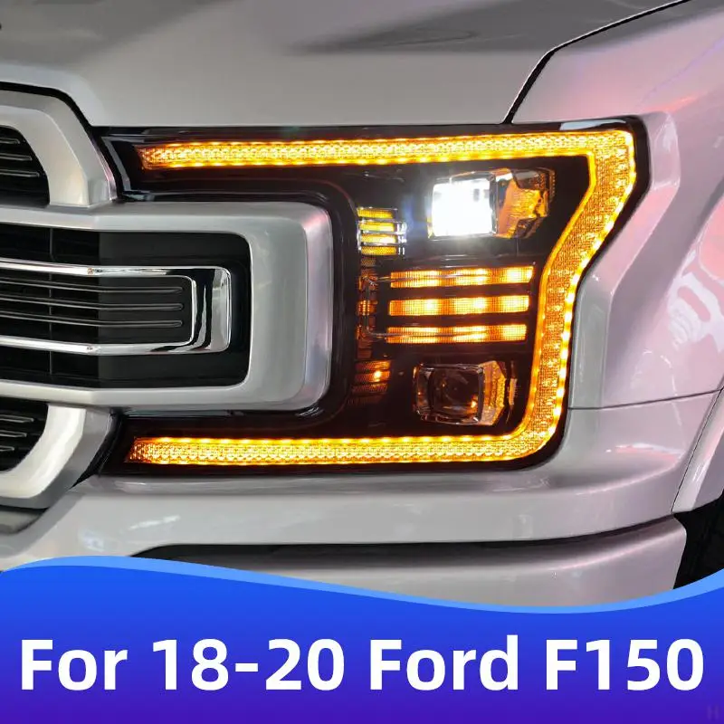 Headlight For 2018-2020 Models Ford Raptor F150 Car Автомобильные Товары Led Drl Hella Xenon Lens Hella Hid H7 Car Accessories