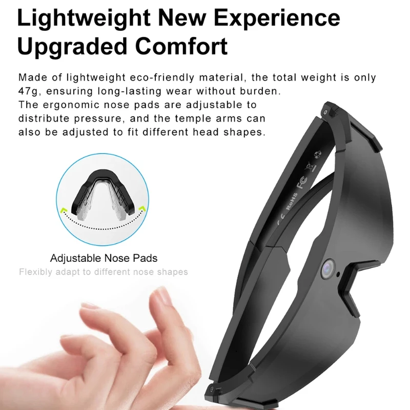 Oneplus Al Smart Glasses 8K Remote Control Photo Camera Touch Recording Translator Voice Assistant Wireless Bluetooth Eyewear view 5