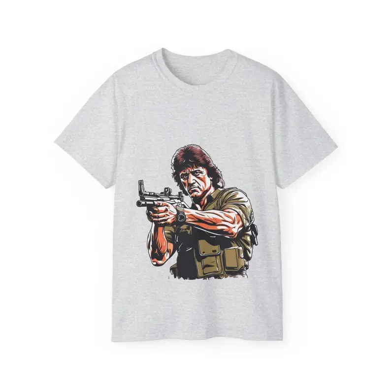 Classic Rambo Aiming Unisex Tee - Soft Ultra Cotton Shirt for Him and Her