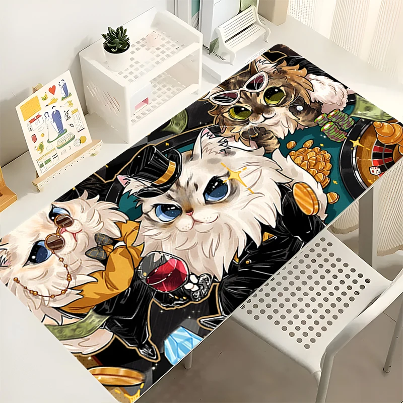 

Mouse Pad Fairy Tale Cat PC Accessories Gaming Mats Extended Pad HD Rubber Mouse Mat Computer Gamer Mousepad Laptop Keyboard Pad