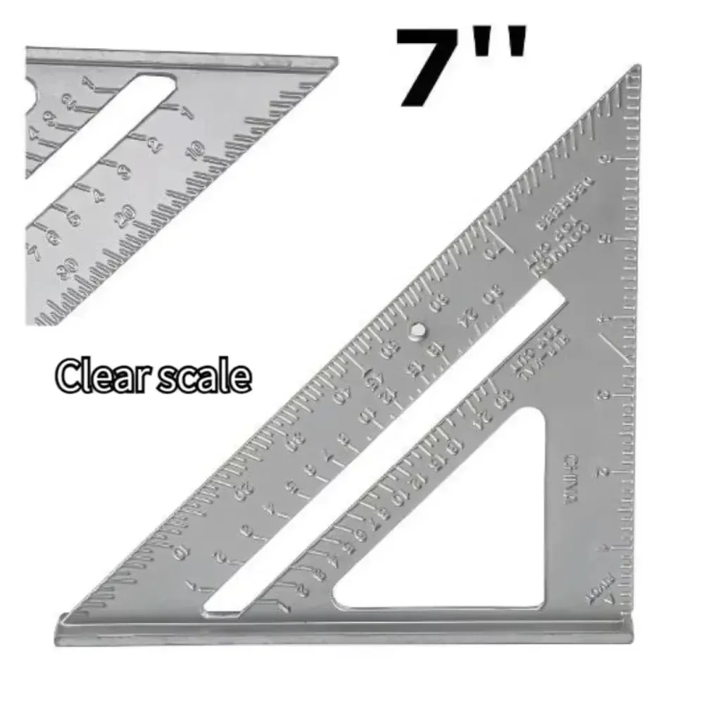 Professional Aluminum Alloy For Building Framing Tools Gauges Measuring Ruler Measuring Tool Angle Protractor Triangle Ruler
