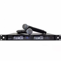 True Diversity QLX-24D uhf dual channel wireless handhold lavalier headset microphone stage performance professional Cordless