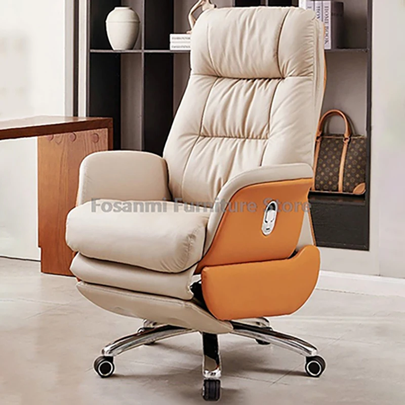 

Модное высококачественное кожаное офисное кресло с регулируемой спинкой и высотой для домашнего настольного кресла, эргономичное компьютерное кресло для геймера