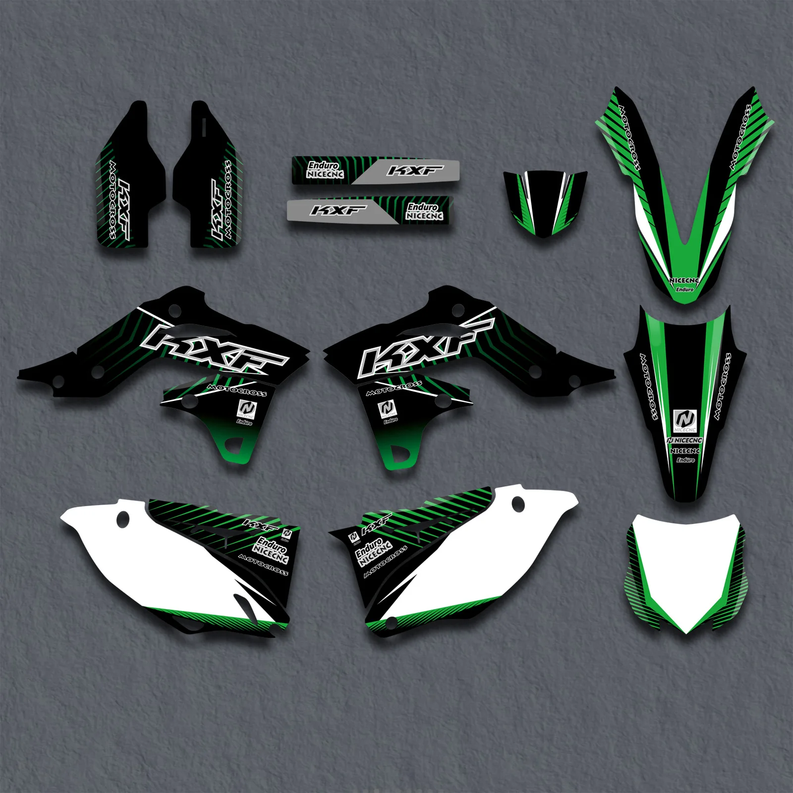 For Kawasaki KXF 250 KX 250F KX250F 2013 2014 Motorcycle Fairing Graphic Backgounds Decals Stickers Kit Customize Personality