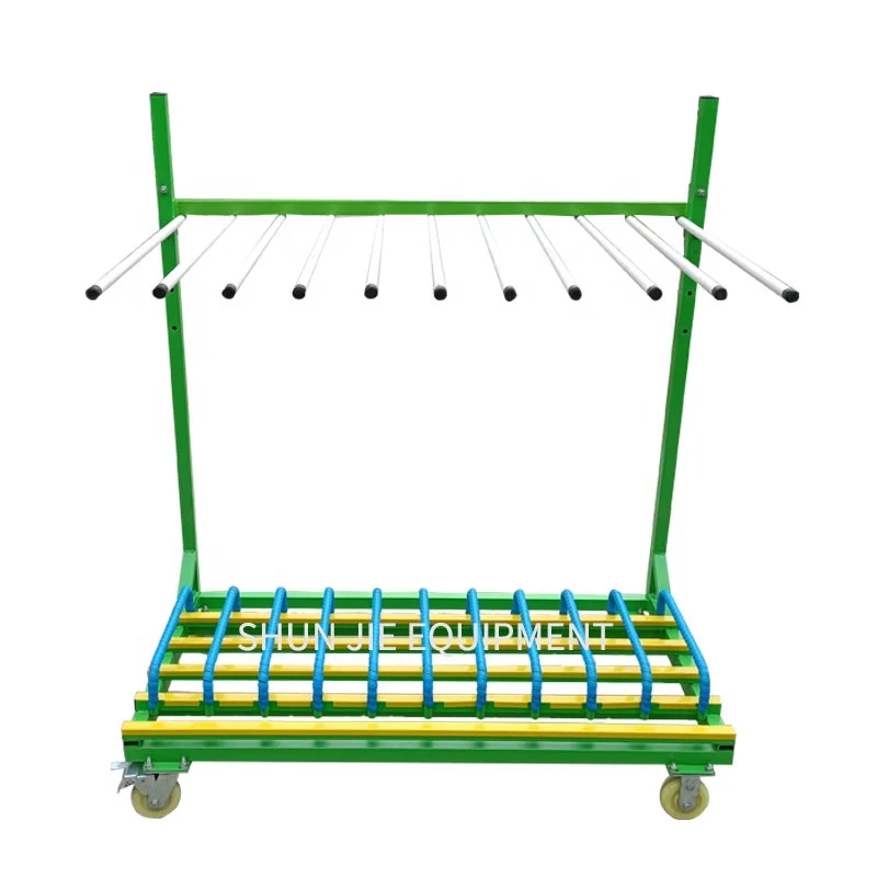 

Full Protection Cantilever Type Two Layers Finished Door And Window Transport Cart For Industrial With Four Wheels