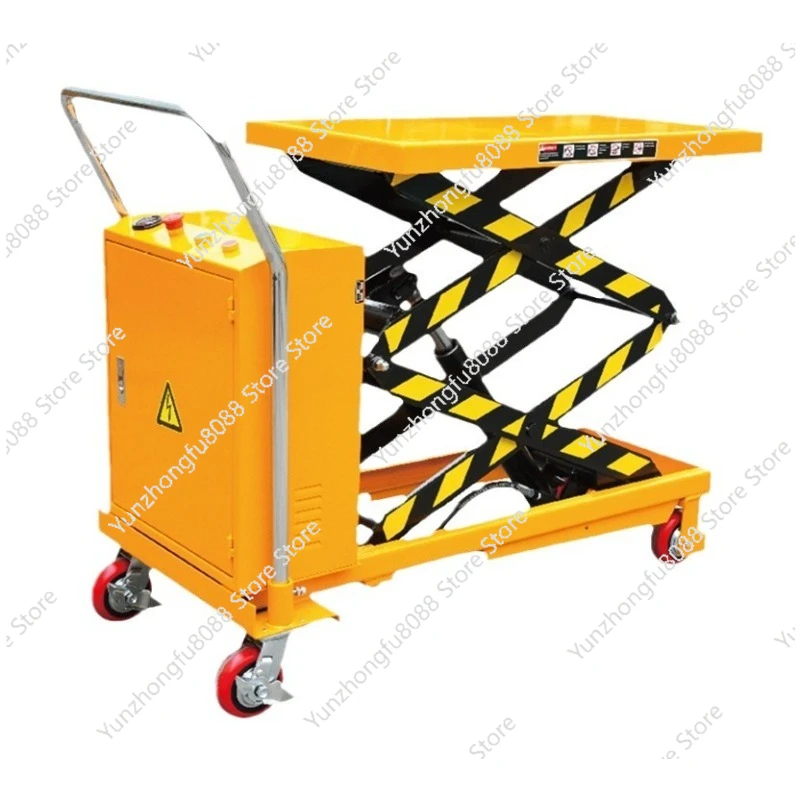 

DPS800 Mobile Electric Platform 150kg 0.72m Electric Raising Car Scissor Fork Platform Car