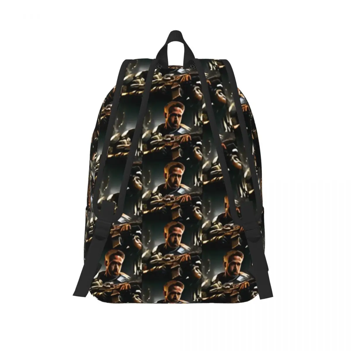 Ryan Gosling In Gears Of War Backpack for Men Women Teenage Student Business Daypack Laptop Canvas Bags Outdoor