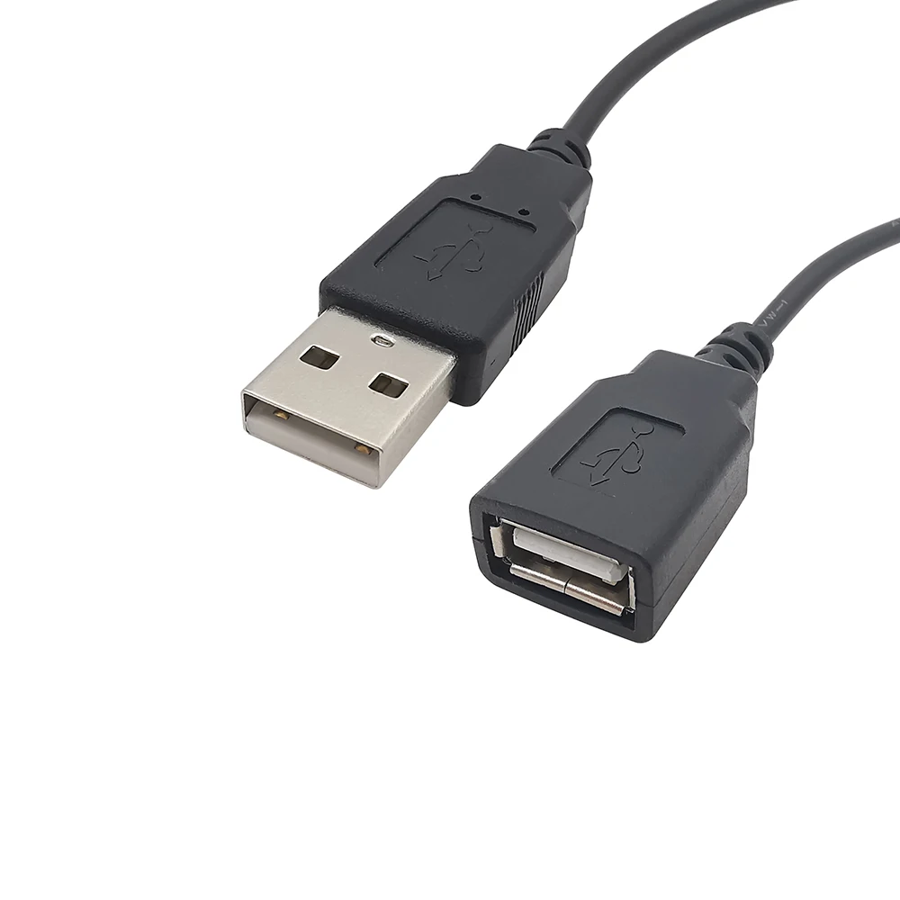 0.3m 1m 2m 5V USB kabel zasilający 2P 4P USB 2.0 żeński drut malarski wtyczka Jack ładowarka przewód ładujący przedłużacz złącze DIY