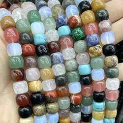 보석 제작용 루즈 스페이스 비즈, 천연석 마노 옥, 석영, Aventurine, 래브라도릿, DIY 팔찌 액세서리, 8mm, 10mm