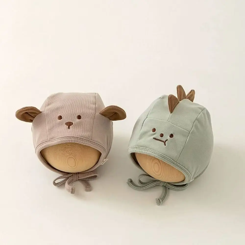 

Корейская милая детская шапка для плода с животными в горошек, шапочка для новорожденных, ветрозащитная шапка с ремешком для галстука, детская шапочка, реквизит для фотосъемки