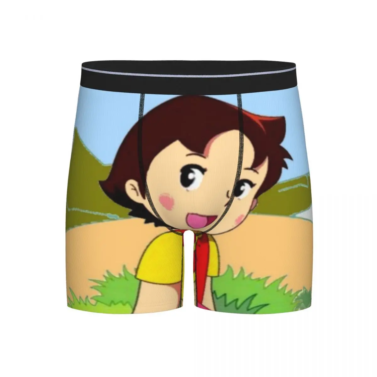 

Long Boxer Underpants Shorts Heidi Feet In The Water Panties Men's Ventilate Underwear for Homme Man Boyfriend Gift