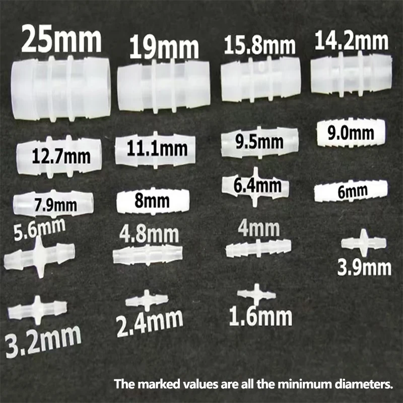 Equal-diameter direct plastic tower connection, plastic tower connector for hose, hose connector, plastic direct head