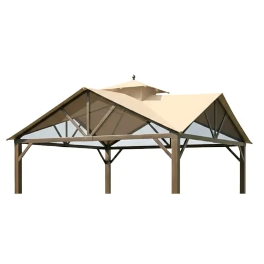 Reinforced Replacement Canopy Top Cover Compatible with The TPGAZ2307, TPGAZ2307A/B/D Style Selections Pitched Roof 10' x 10' G