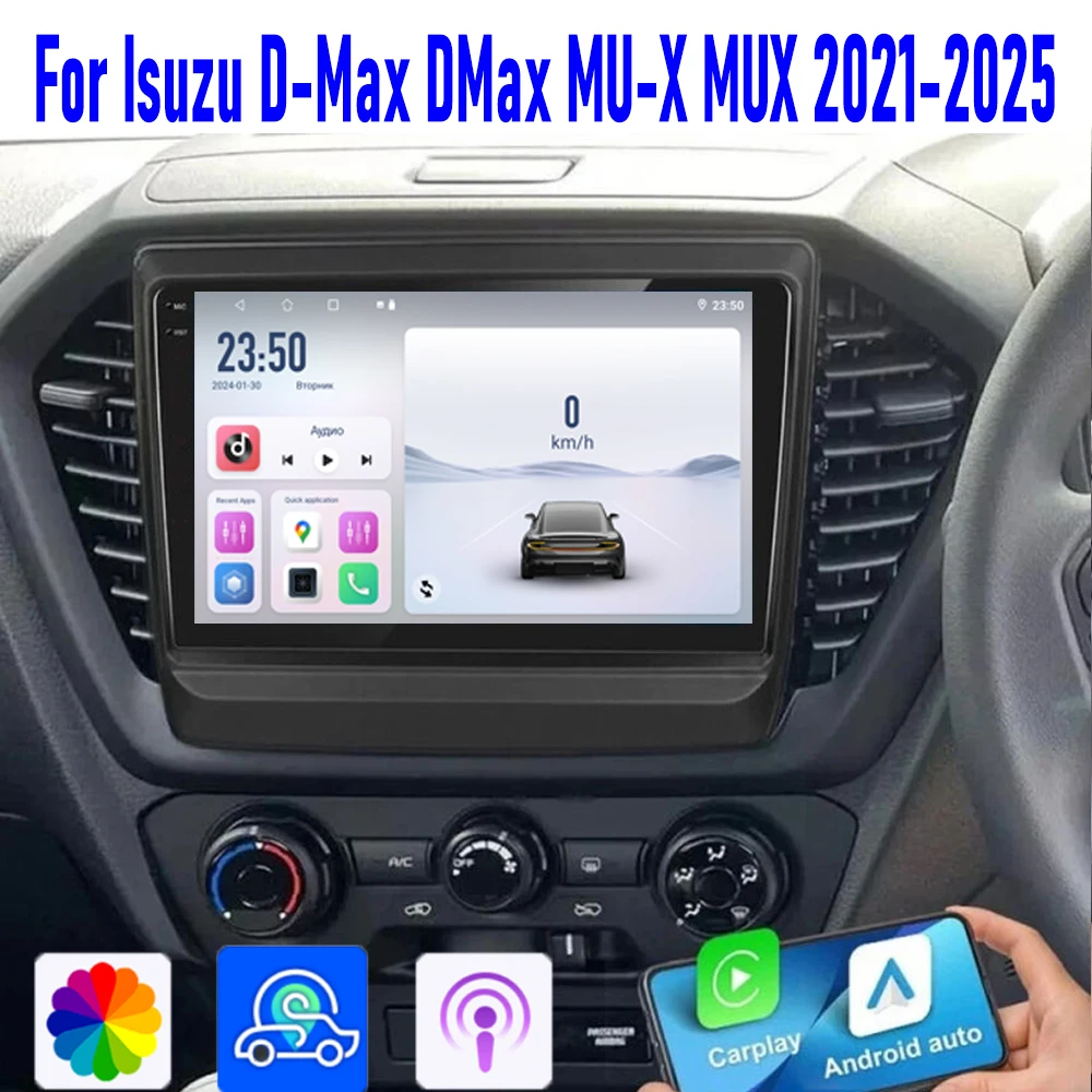 

GPS Car radio 9" For Isuzu D-Max DMax 2020-2023 Stereo Head Unit Wireless Apple Carplay Android 15 Camera Google Map WIFI 64GB