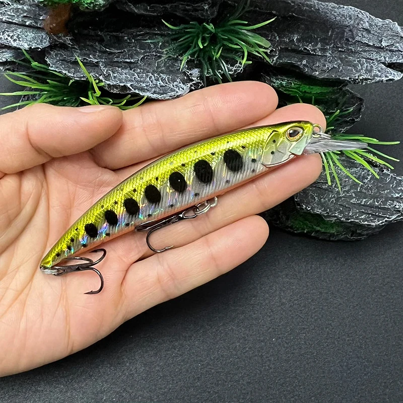 95 mm 15 g Speerspitze Ryuki 95S Minnow-Köder zum Trolling-Angeln, Barschköder, Weitwurf-Wobbler, schweres, sinkendes Jerkbait, Pesca