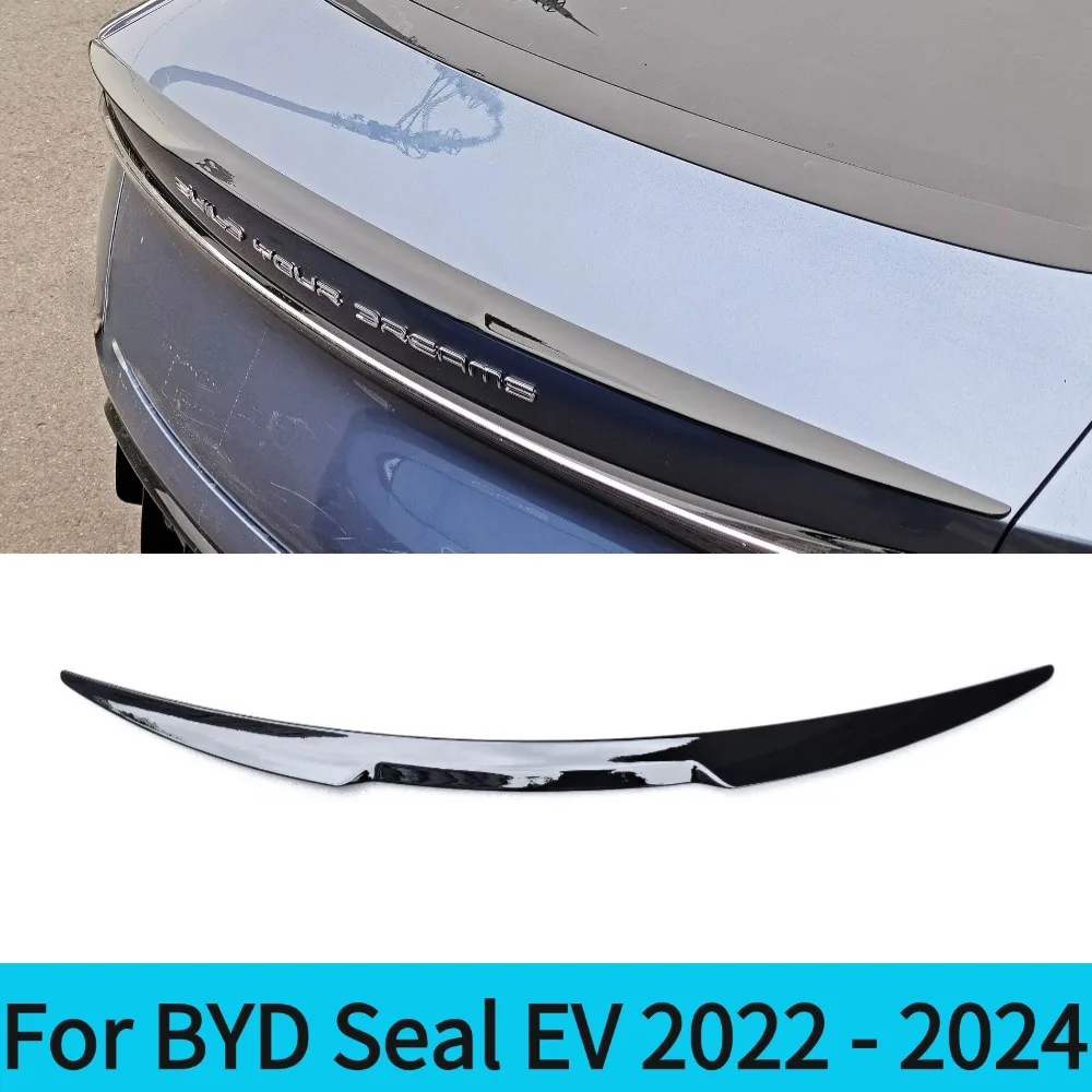 Gloss Black ABS Car Trunk Spoiler for BYD Seal EV 2022-2024 Rear Wing Body Kit Tuning Accessory