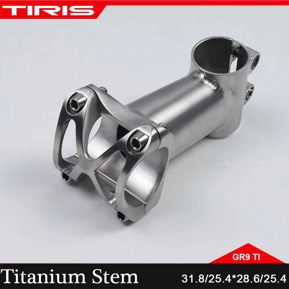 TIRIS Titanium Ultralight Bicycle Stem Accessories MTB Cycling Parts Pieces Custom  Length Angle 5°