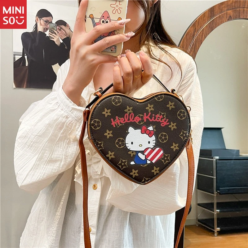 Miniso Herz Mutter-Tochter-Tasche 2025 |   Passende Geldbörsen für Mutter und Kind, Umhängetaschen