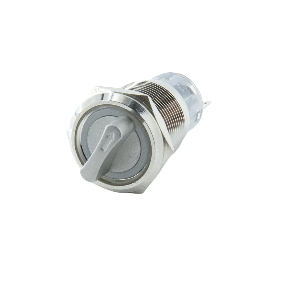 16mm 19mm 22mm Metal Knob button Switch on off power LED light Waterproof Flat circular button 3v 6v 12v 24v 110v 220v ip65