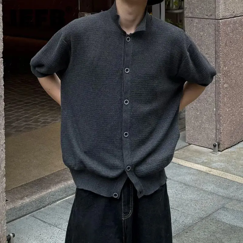 

Новый летний мужской свитер IEFB с отложным воротником, удобная дышащая спортивная одежда для любителей йоги и фитнеса