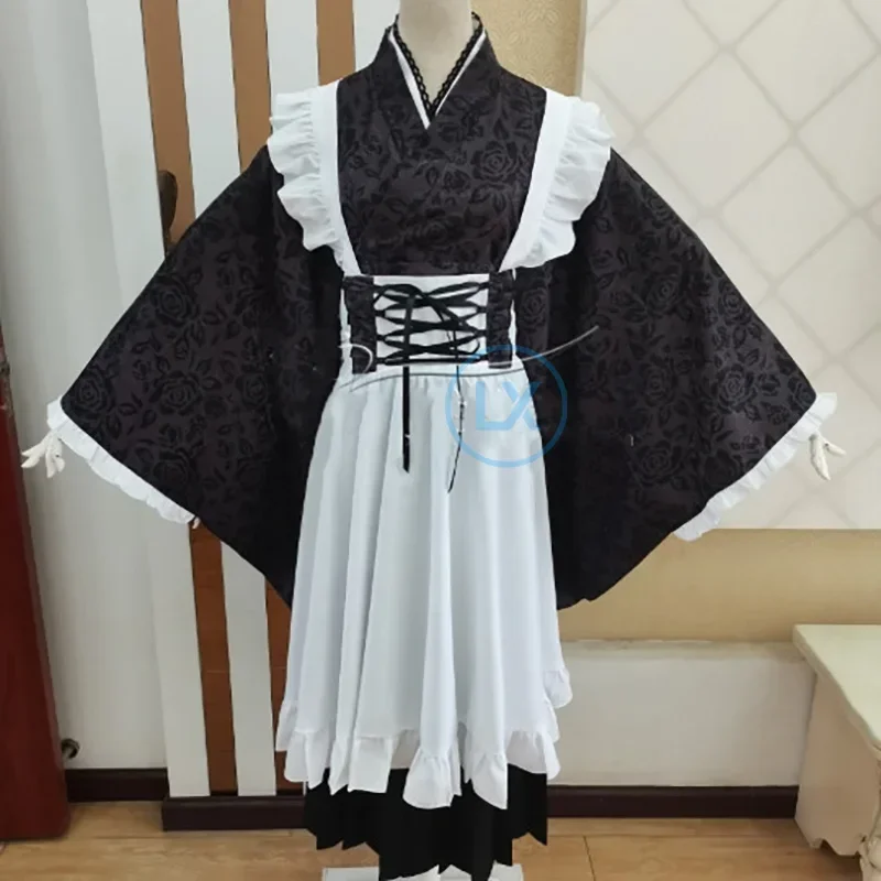 

Anime Kitagawa Marin Cosplay Costume Elegant Maid Kimono Activity Party Role Play Clothing Custom-Made