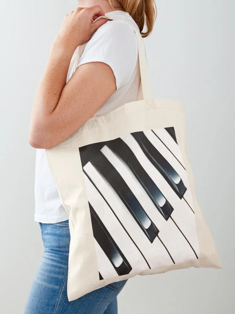 

Piano Keyboard Tote Bag Canvas bag canvas tote shopper bags for women Woman shopper bag
