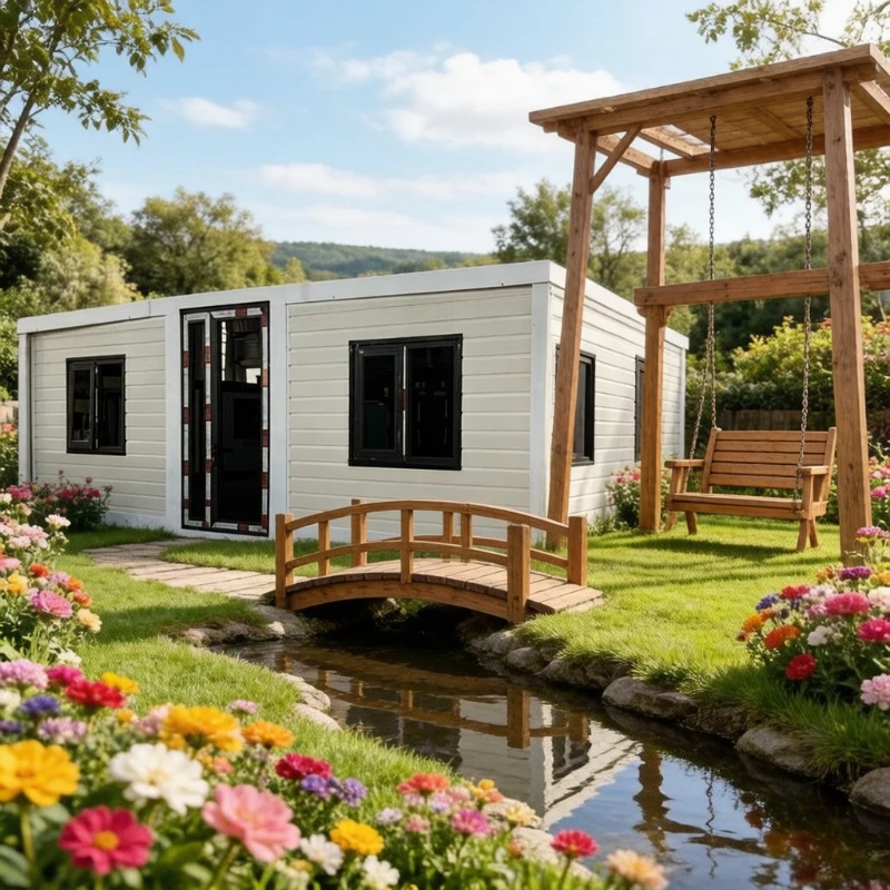 Prefab Tiny House Folding Room Sheds Expandable Container House With Kitchen Bathroom And Bedroom Modular Prefab Home For Living