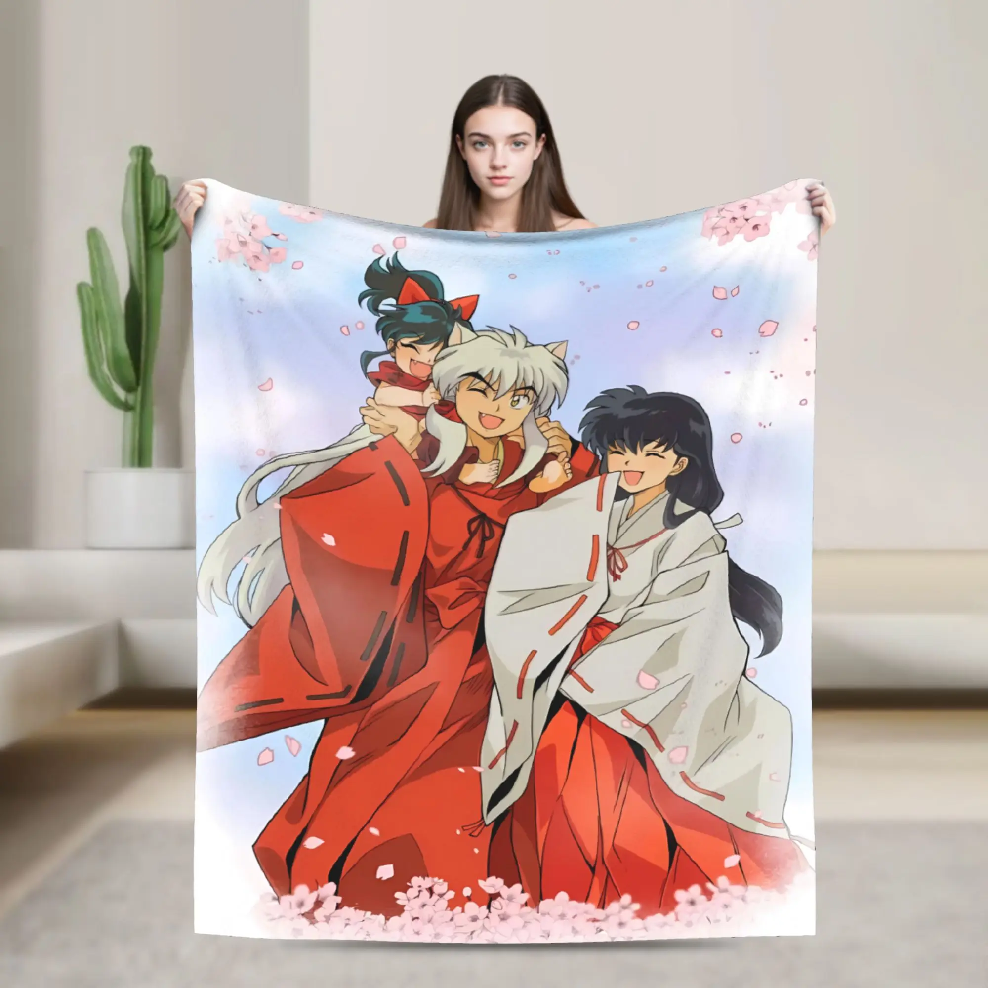 Super Warm Blanket Manga Kimono Inuyashas Sesshomarused Bedding Throws  Flannel Bedspread For Couch Chair Sofa Bed Cover